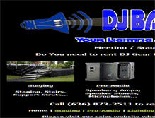 Tablet Screenshot of djbandsupplyrental.com